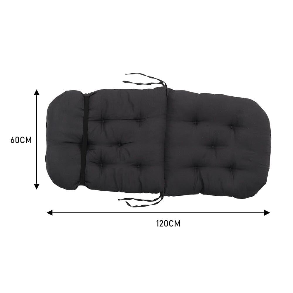 Rocking Chair Tufted Seat Pad Non-Slip Seat Cushion Living and Home