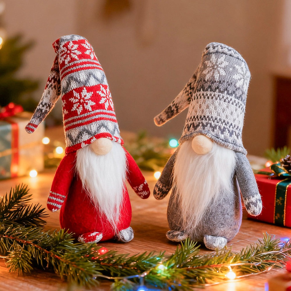 Christmas Santa Gnome Plush Doll Ornament Elf Decor – Haodirect