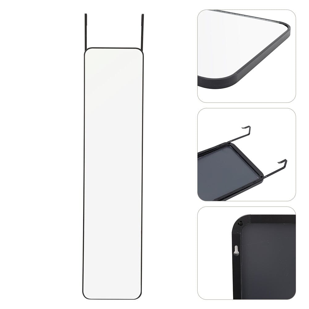 Full Length Mirror with Rounded Corners Door Hanging Living and Home