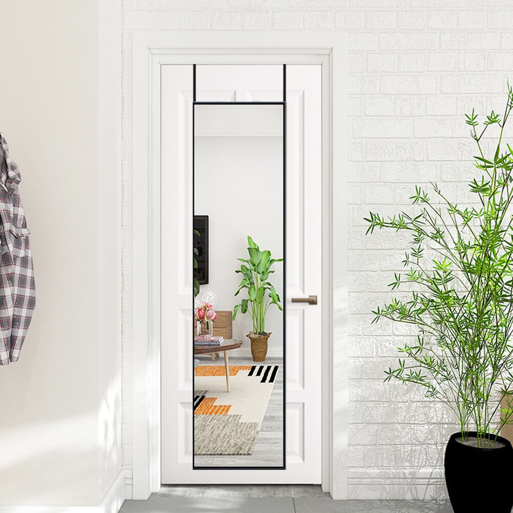 Metal Frame Over the Door Full Length Mirror Living and Home