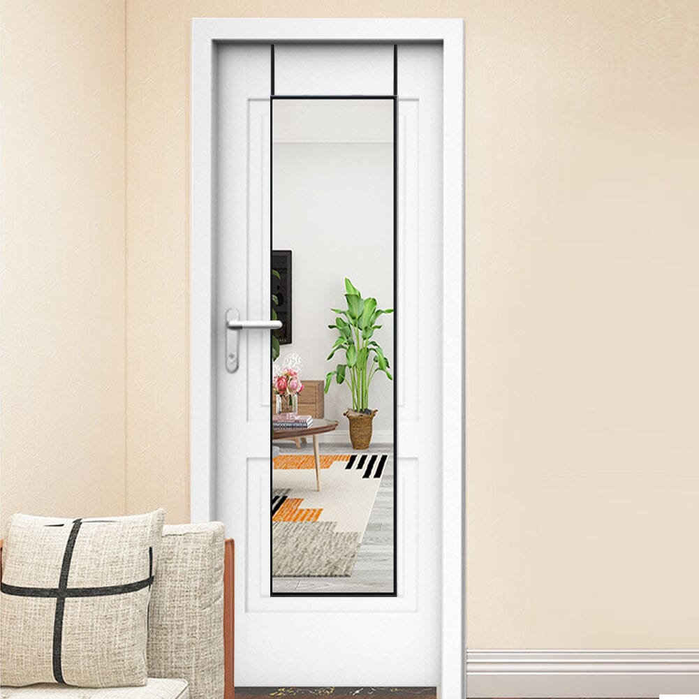 Metal Frame Over the Door Full Length Mirror Living and Home
