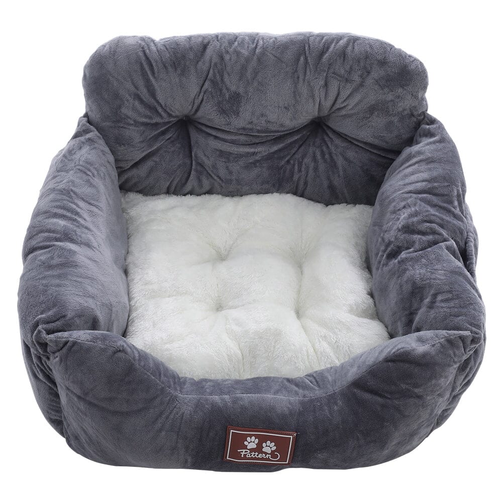 Cozy Dog Car Seat Bed with Storage Pocket and Adjustable Strap Living and Home