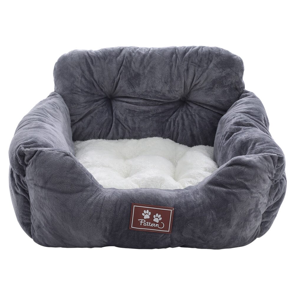 Cozy Dog Car Seat Bed with Storage Pocket and Adjustable Strap Living and Home