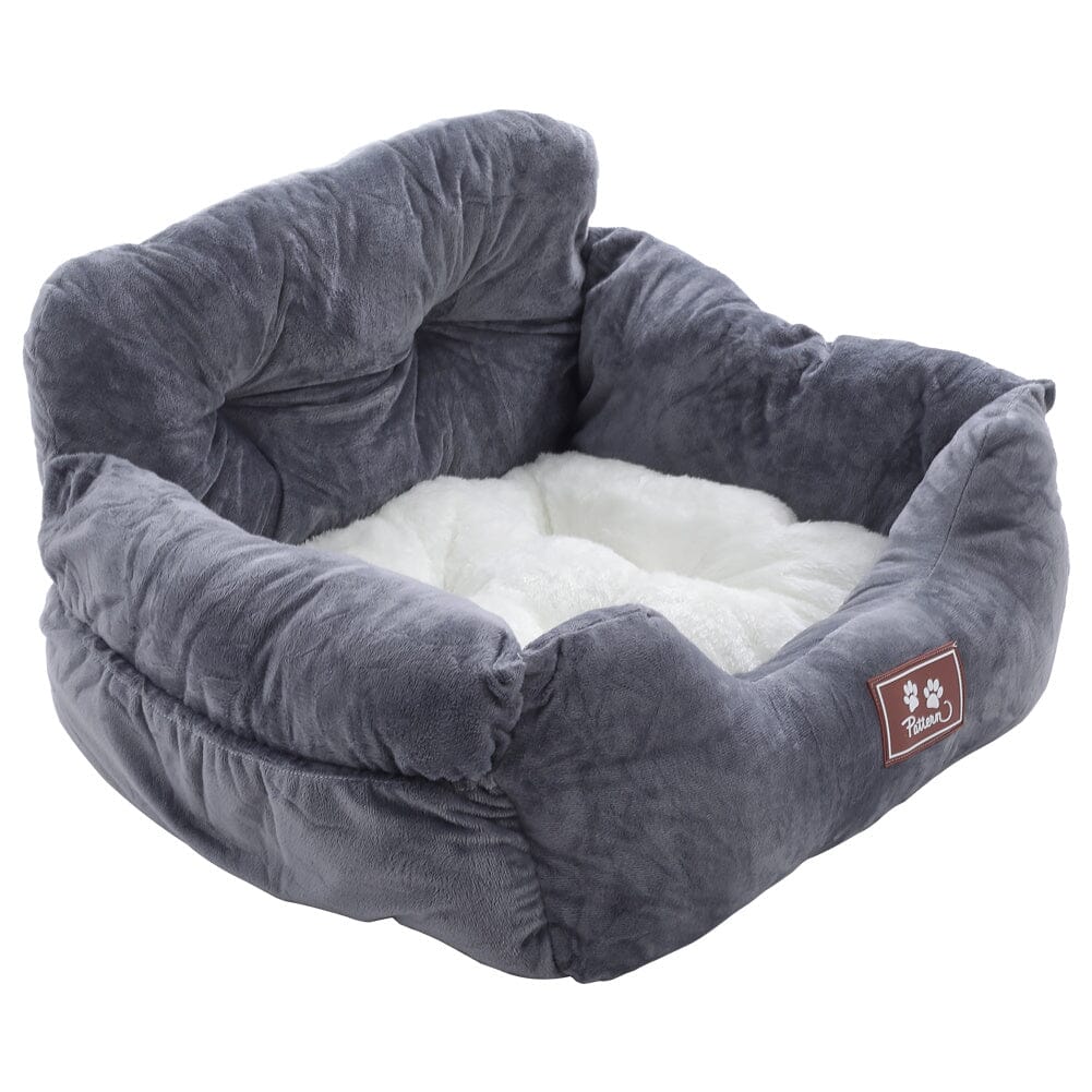 Cozy Dog Car Seat Bed with Storage Pocket and Adjustable Strap Living and Home