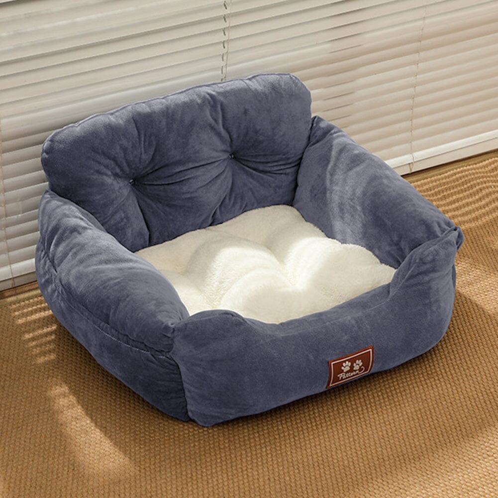 Cozy Dog Car Seat Bed with Storage Pocket and Adjustable Strap Living and Home