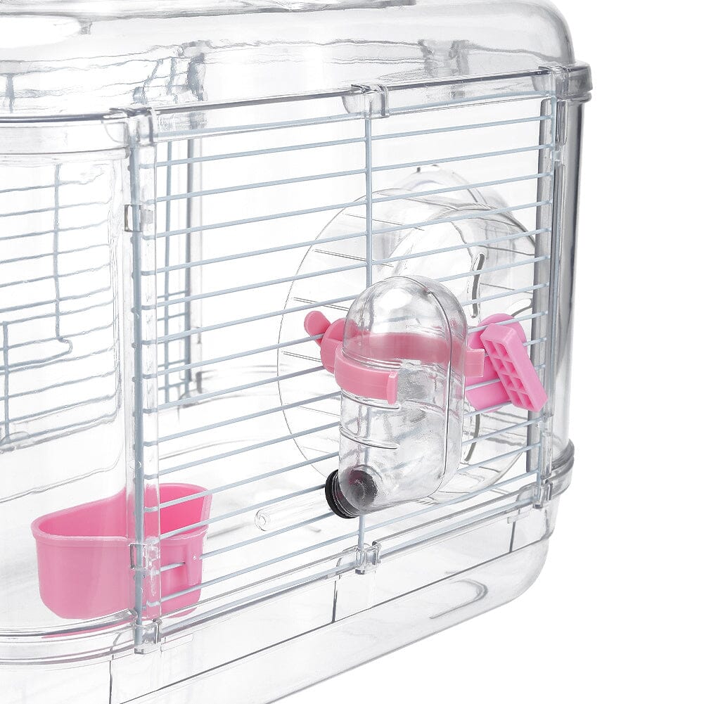 Portable Transparent Hamster Cage Living and Home