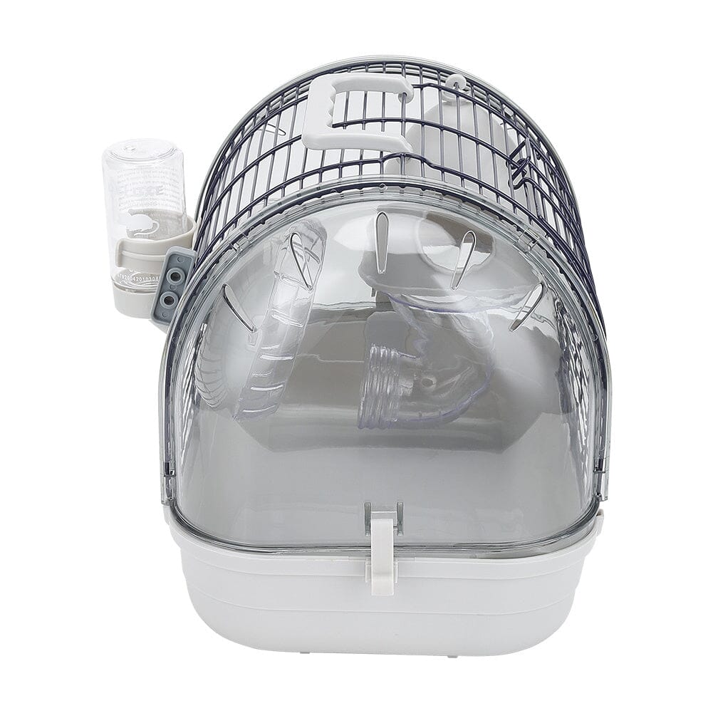 Crystal View Hamster Cage with Silent Exercise Wheel & Accessories Living and Home