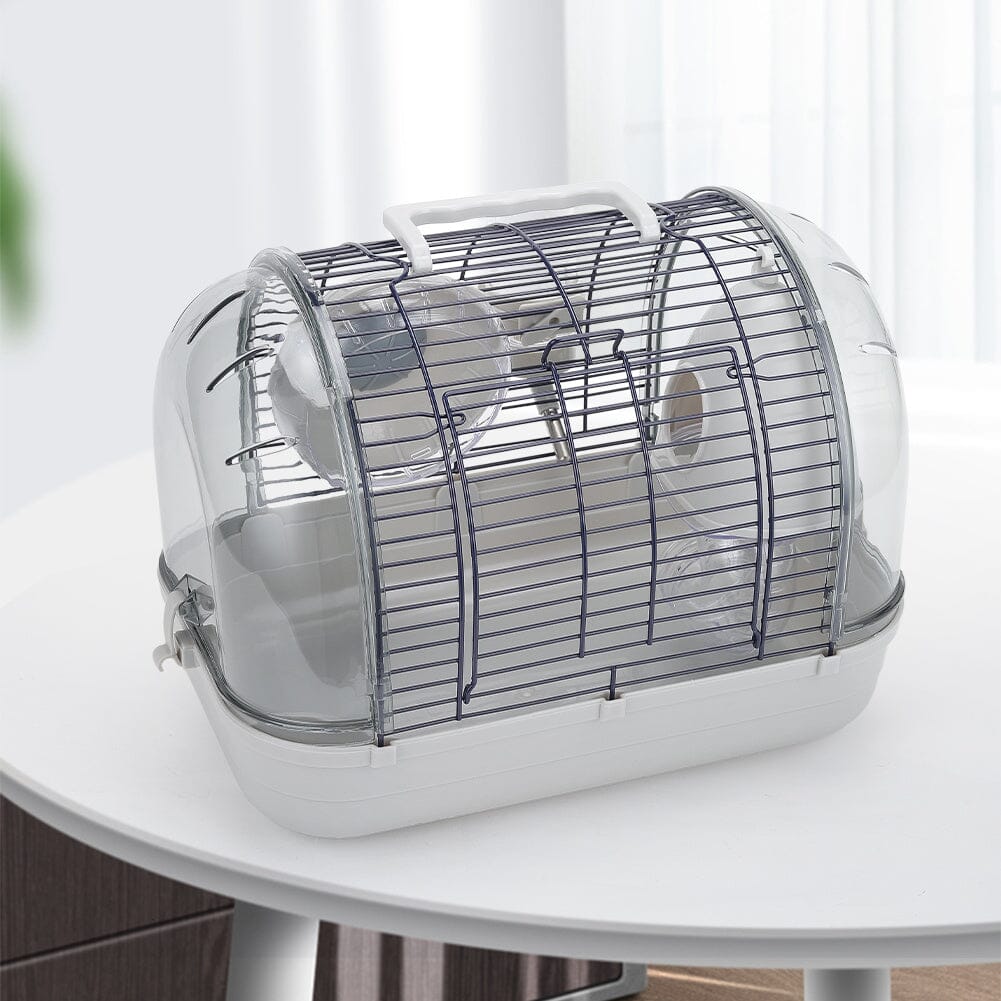 Crystal View Hamster Cage with Silent Exercise Wheel & Accessories Living and Home