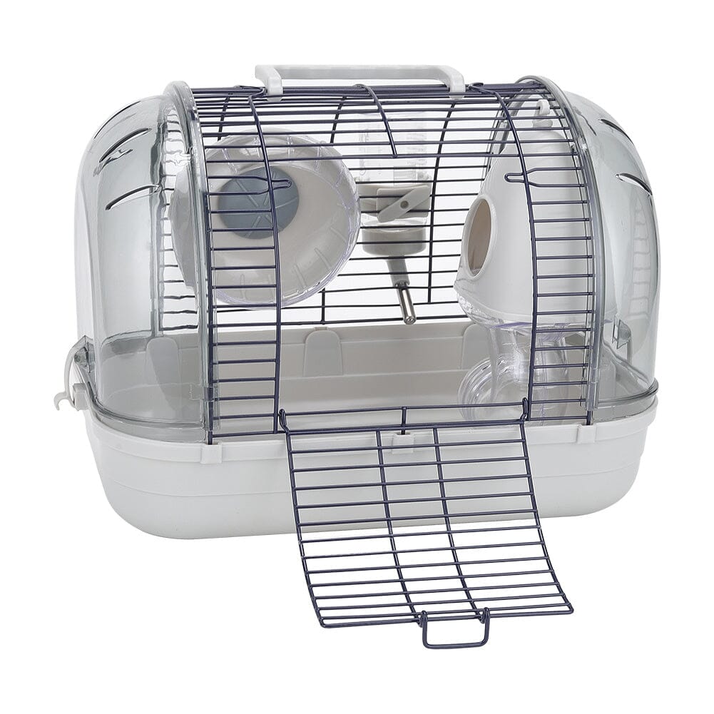 Crystal View Hamster Cage with Silent Exercise Wheel & Accessories Living and Home