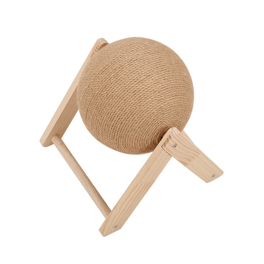 V-Shaped Wooden Cat Scratcher Ball: Fun and Functional Claw Care Living and Home