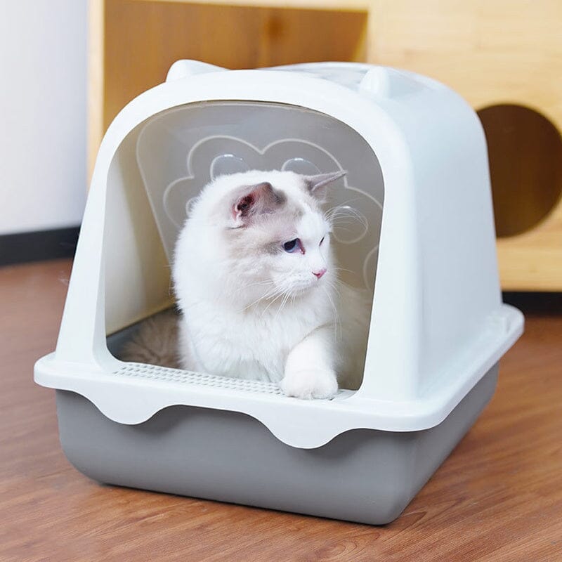 Large Enclosed Cat Litter Box: Odor Control and Spill Prevention Living and Home