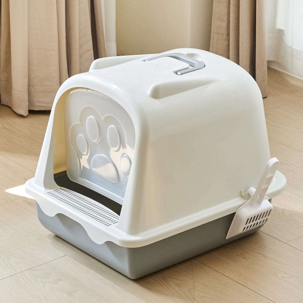 Large Enclosed Cat Litter Box: Odor Control and Spill Prevention Living and Home