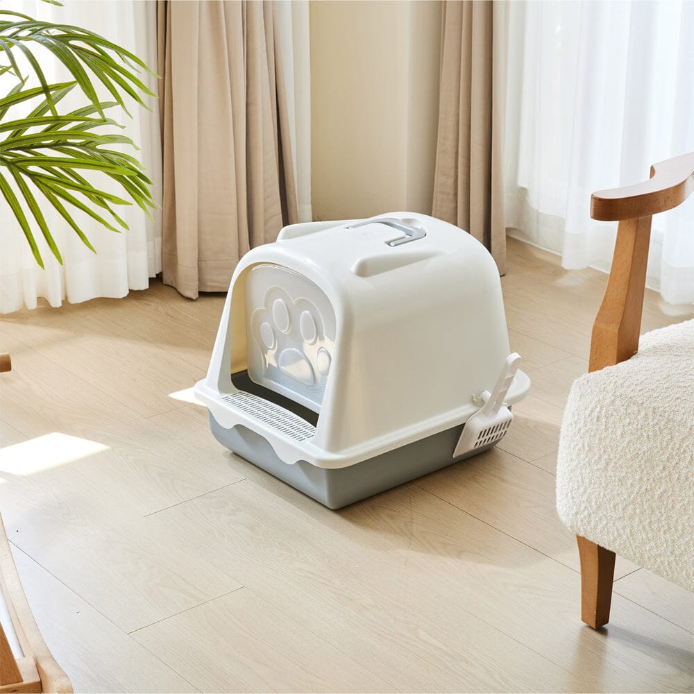 Large Enclosed Cat Litter Box: Odor Control and Spill Prevention Living and Home