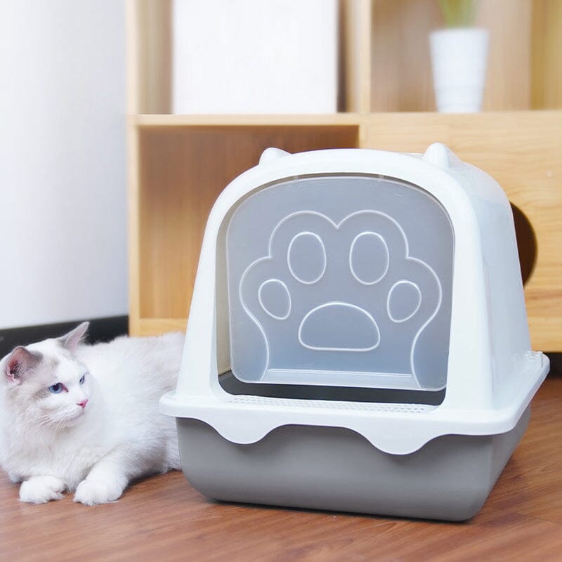 Large Enclosed Cat Litter Box: Odor Control and Spill Prevention Living and Home