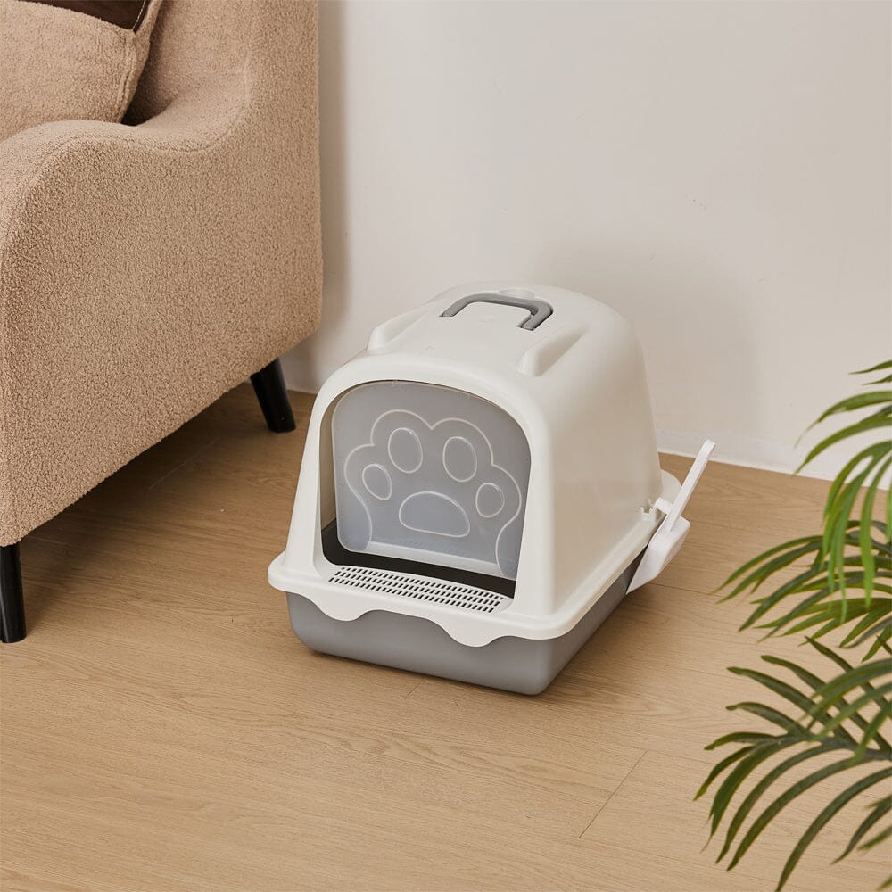 Large Enclosed Cat Litter Box: Odor Control and Spill Prevention Living and Home