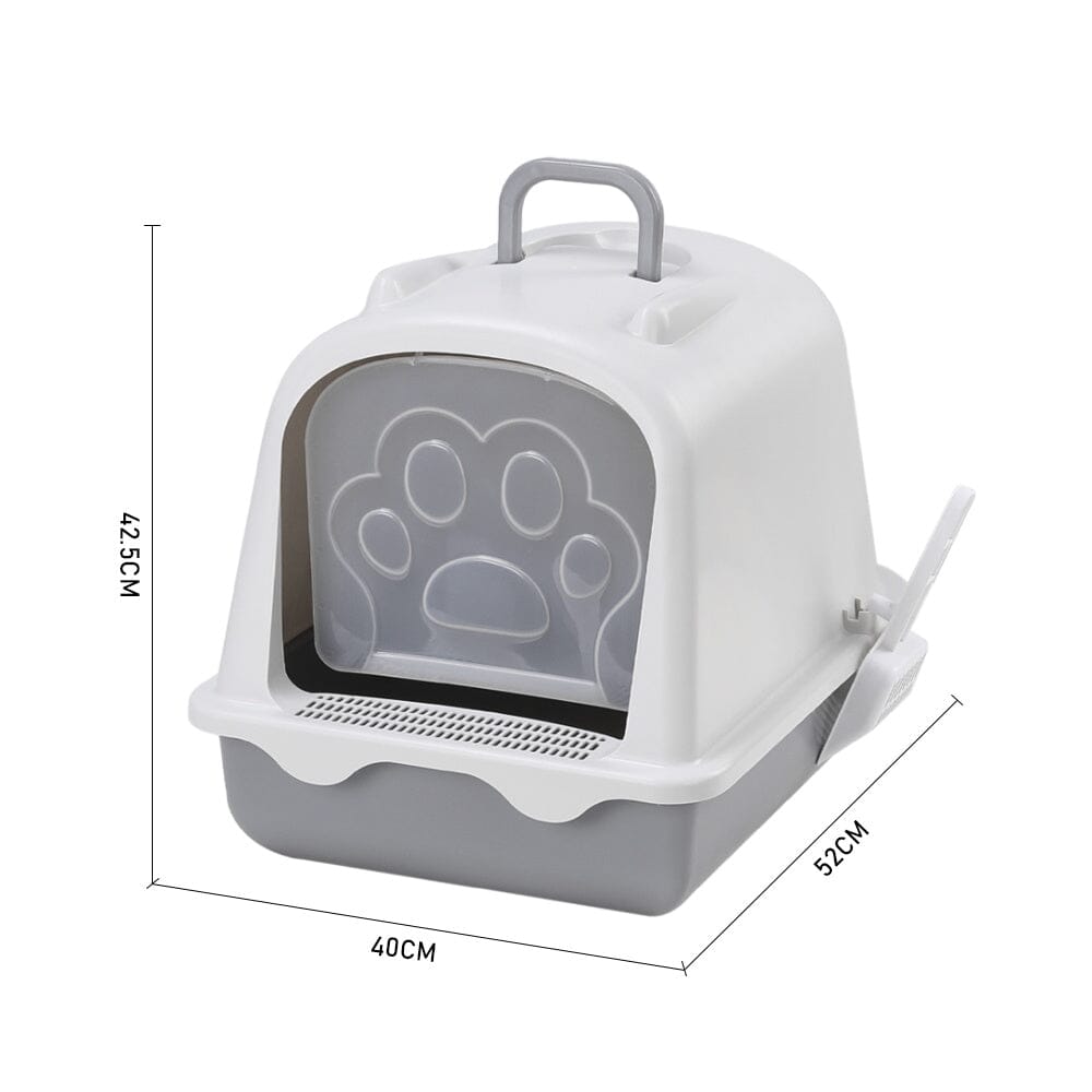 Large Enclosed Cat Litter Box: Odor Control and Spill Prevention Living and Home