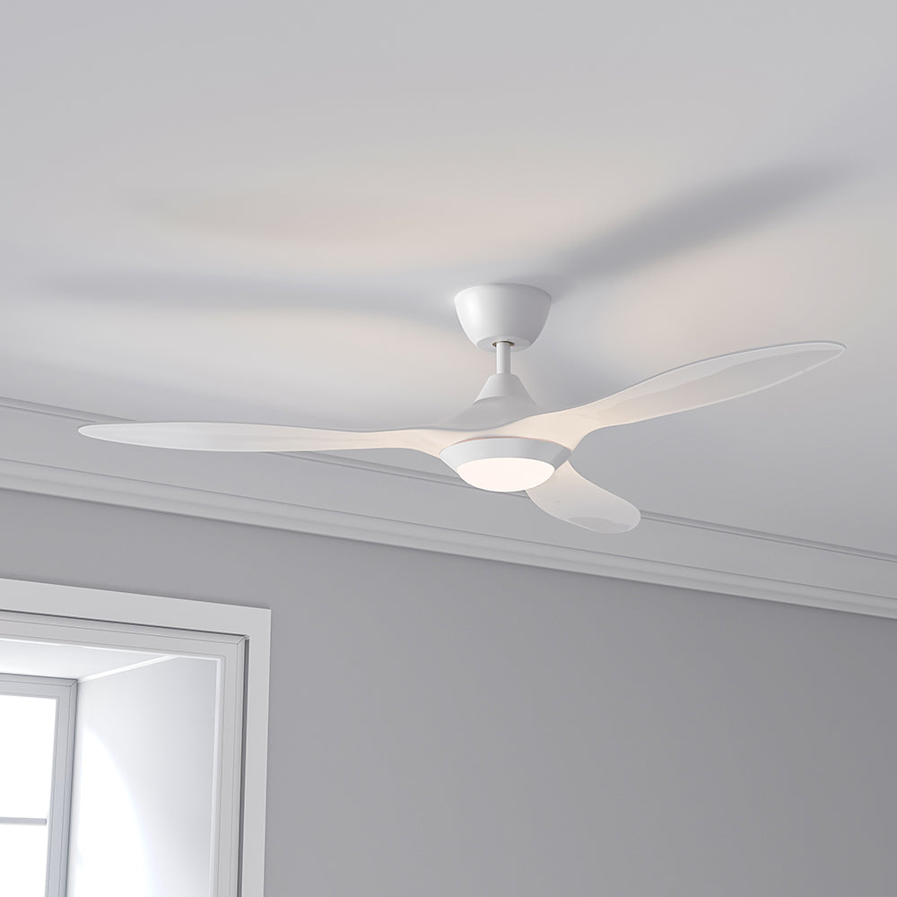 52inch Reversible Ceiling Fan W/Light Remote Control 3/5 Blades 5 Speed Timer Ceiling Lights Living and Home