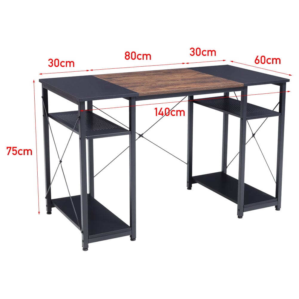 Luxe Executive Computer Desk with Premium Dual-Finish Surface Living and Home