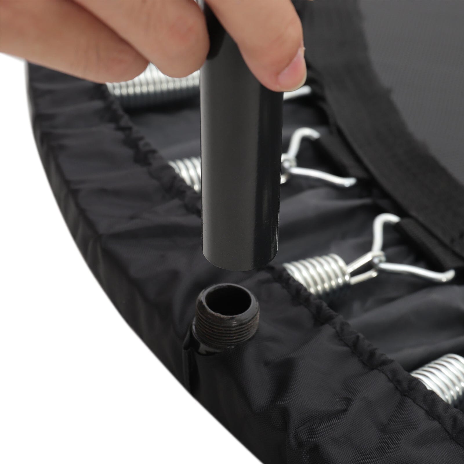 38 Inch Black Foldable Round Exercise Trampoline Trampolines Living and Home