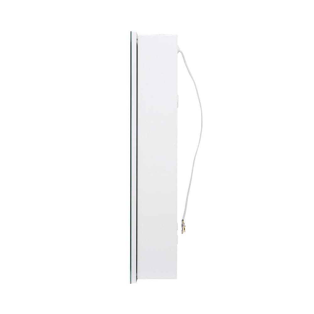 Modern Rectangular LED Bathroom Mirror with Wall Mount Cabinet Bathroom Mirror Cabinets Living and Home