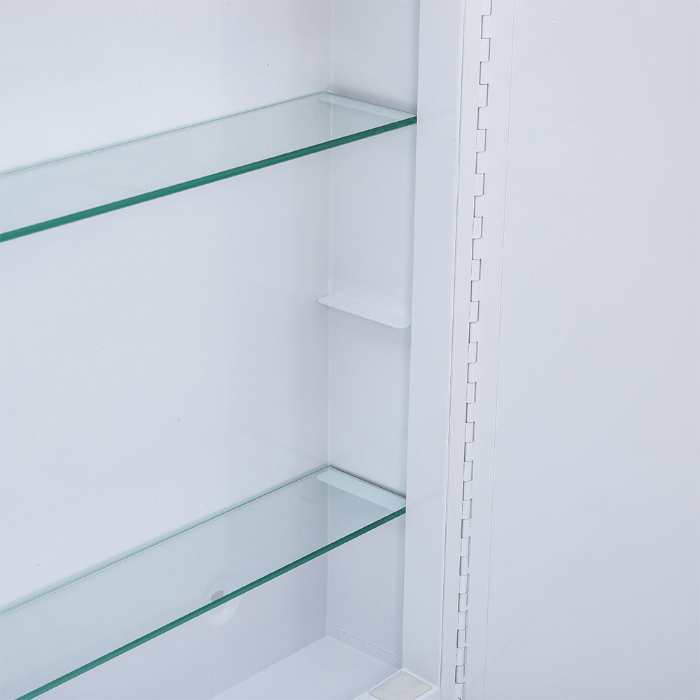 Double Door Bathroom Mirror LED Frameless Mirror Cabinet Bathroom Mirror Cabinets Living and Home