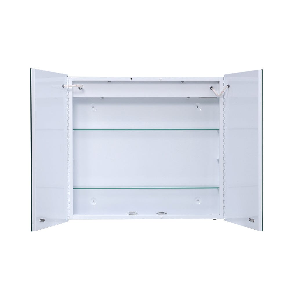 Bathroom Bouble Doors LED Mirror Cabinet with Smart Switch Bathroom Mirror Cabinets Living and Home