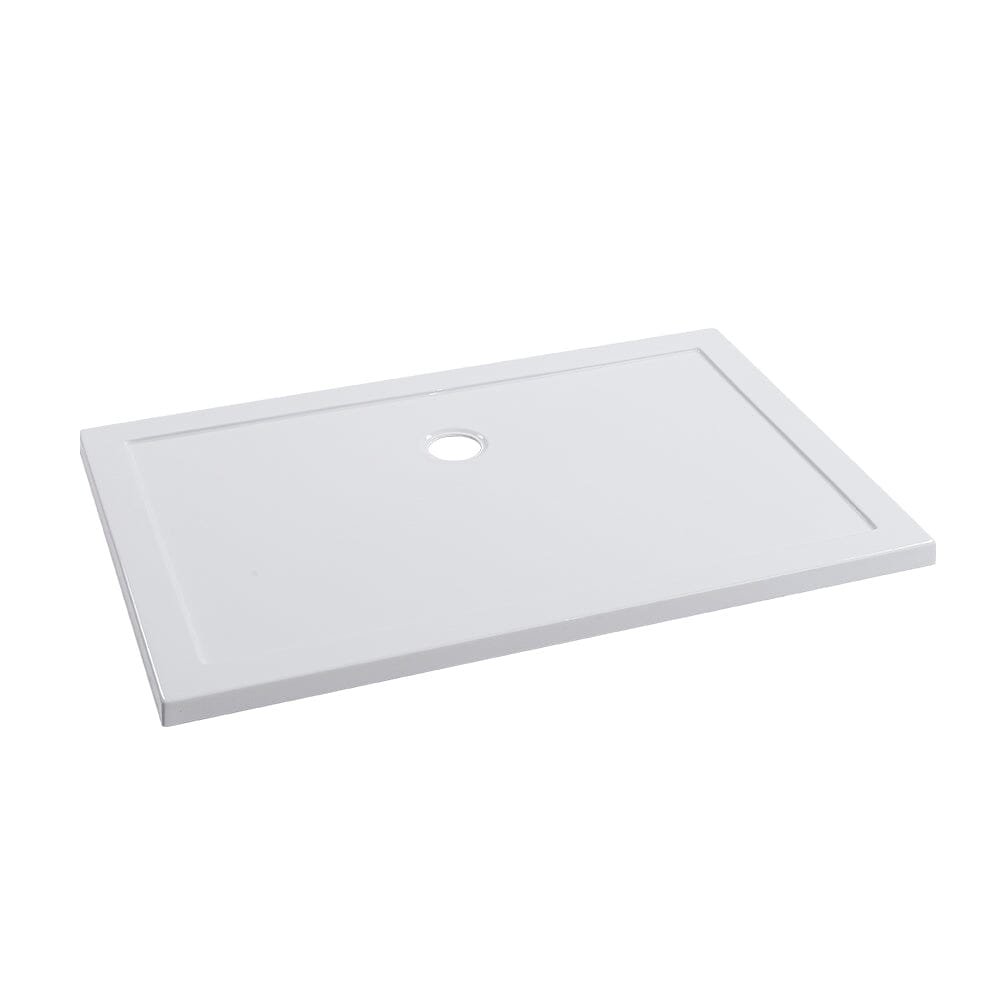 Livingandhome 900x700mm Rectangular Shower Tray White, DM0405DM0423 Living and Home