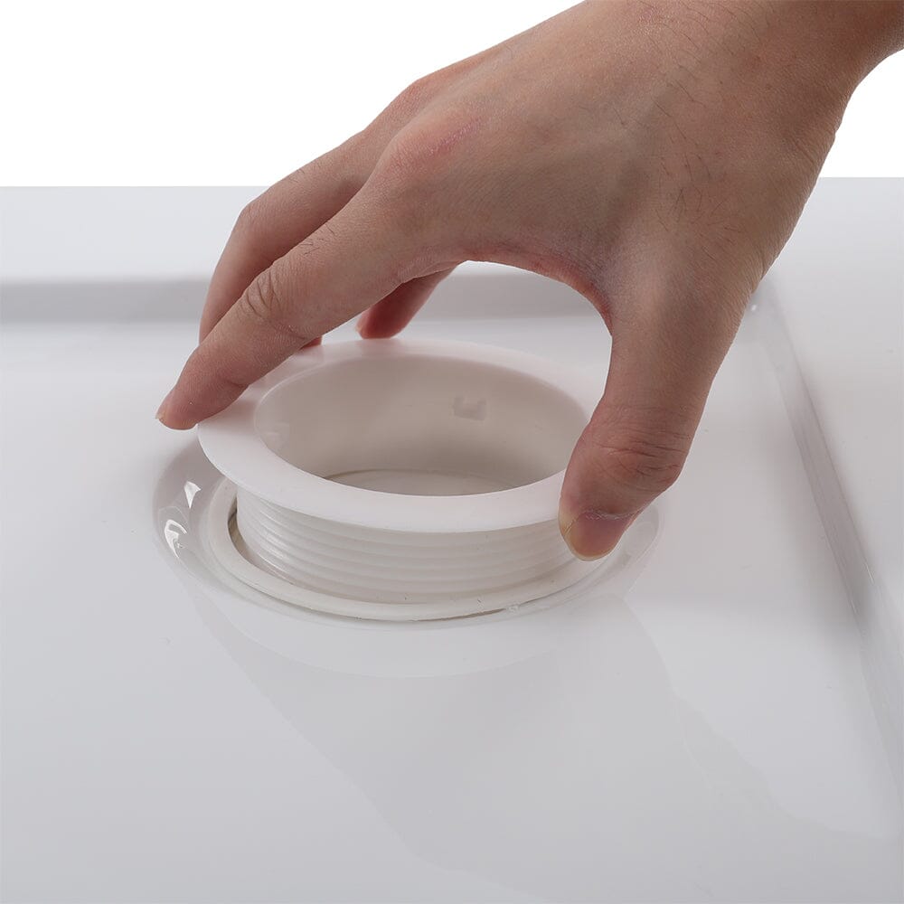 White Acrylic Shower Tray Leak-Proof Tray with Drain Shower Trays Living and Home