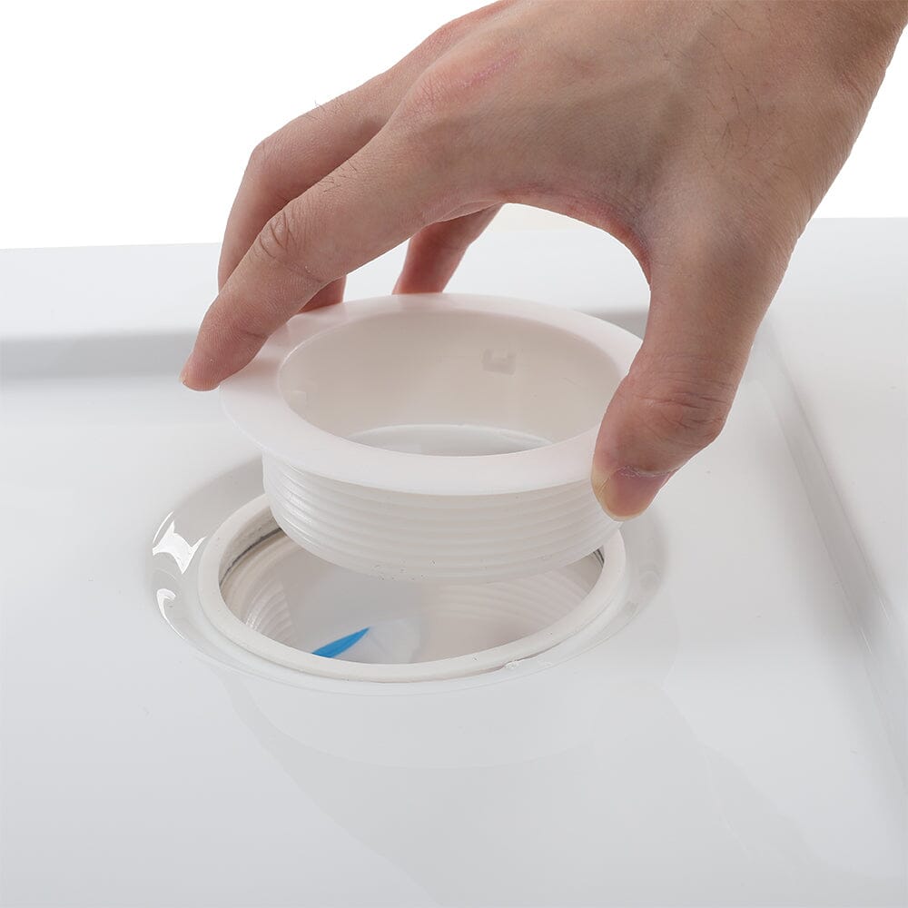 White Acrylic Shower Tray Leak-Proof Tray with Drain Shower Trays Living and Home
