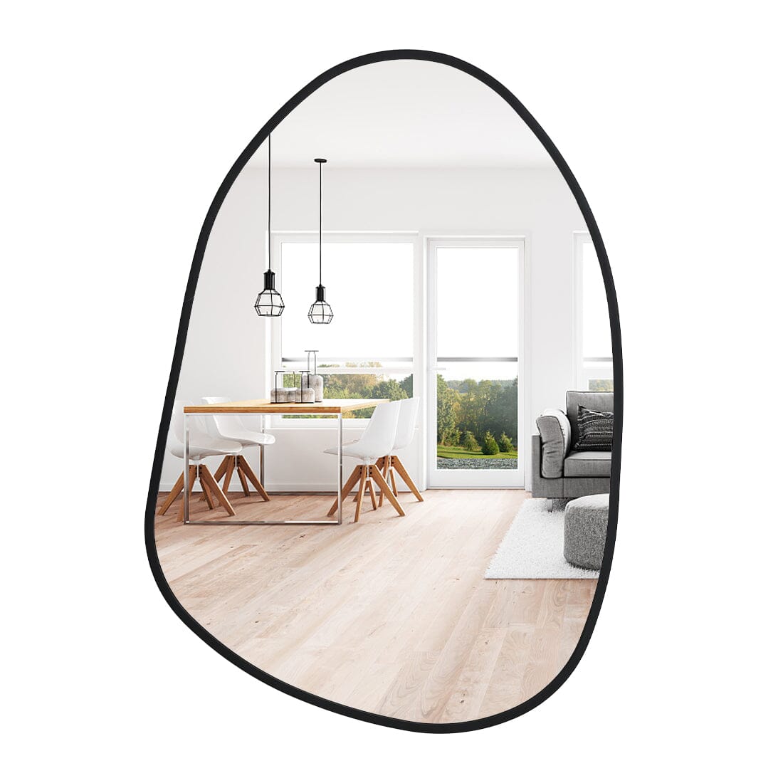 Irregular Wall Mirror Decorative Metal Framed Mirror Wall Mirrors Living and Home