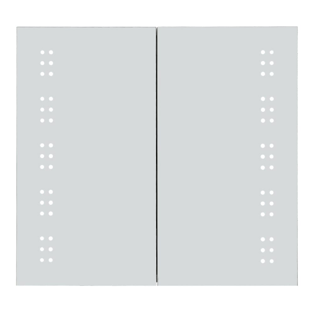 Frameless Double Door LED Bathroom Mirror Cabinet Bathroom Mirror Cabinets Living and Home