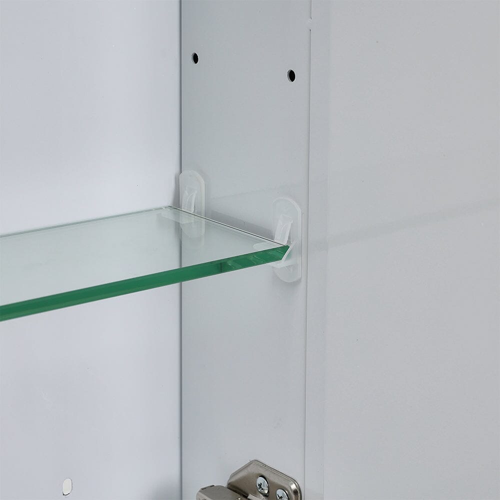 Frameless Double Door LED Bathroom Mirror Cabinet Bathroom Mirror Cabinets Living and Home