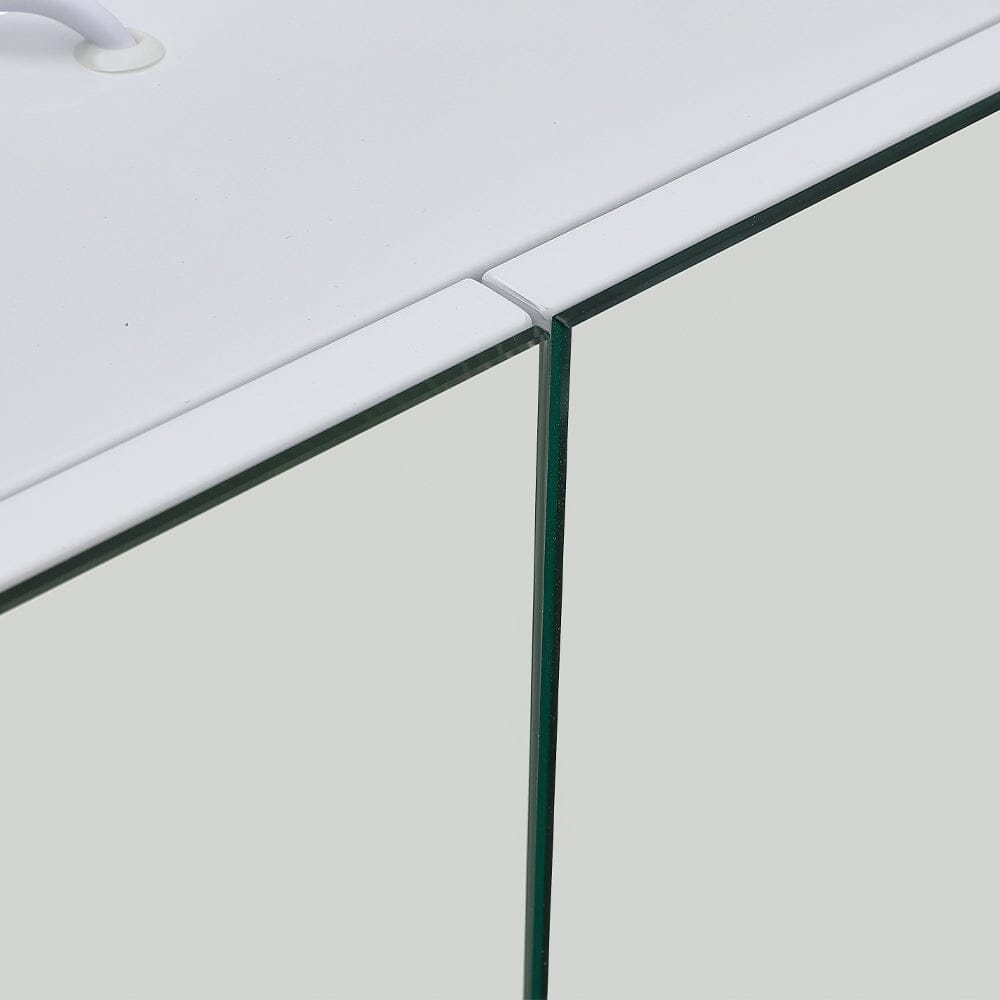 Frameless Double Door LED Bathroom Mirror Cabinet Bathroom Mirror Cabinets Living and Home