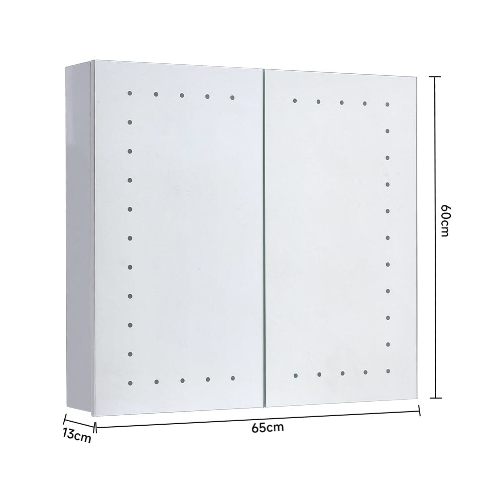 Morden Frameless Mirror Cabinet with LED Lighting Bathroom Mirror Cabinets Living and Home