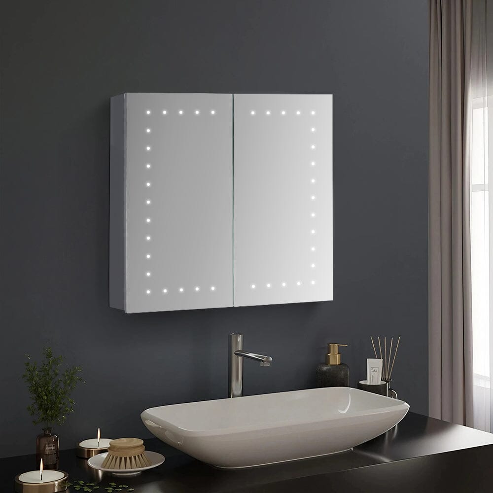 Morden Frameless Mirror Cabinet with LED Lighting Bathroom Mirror Cabinets Living and Home