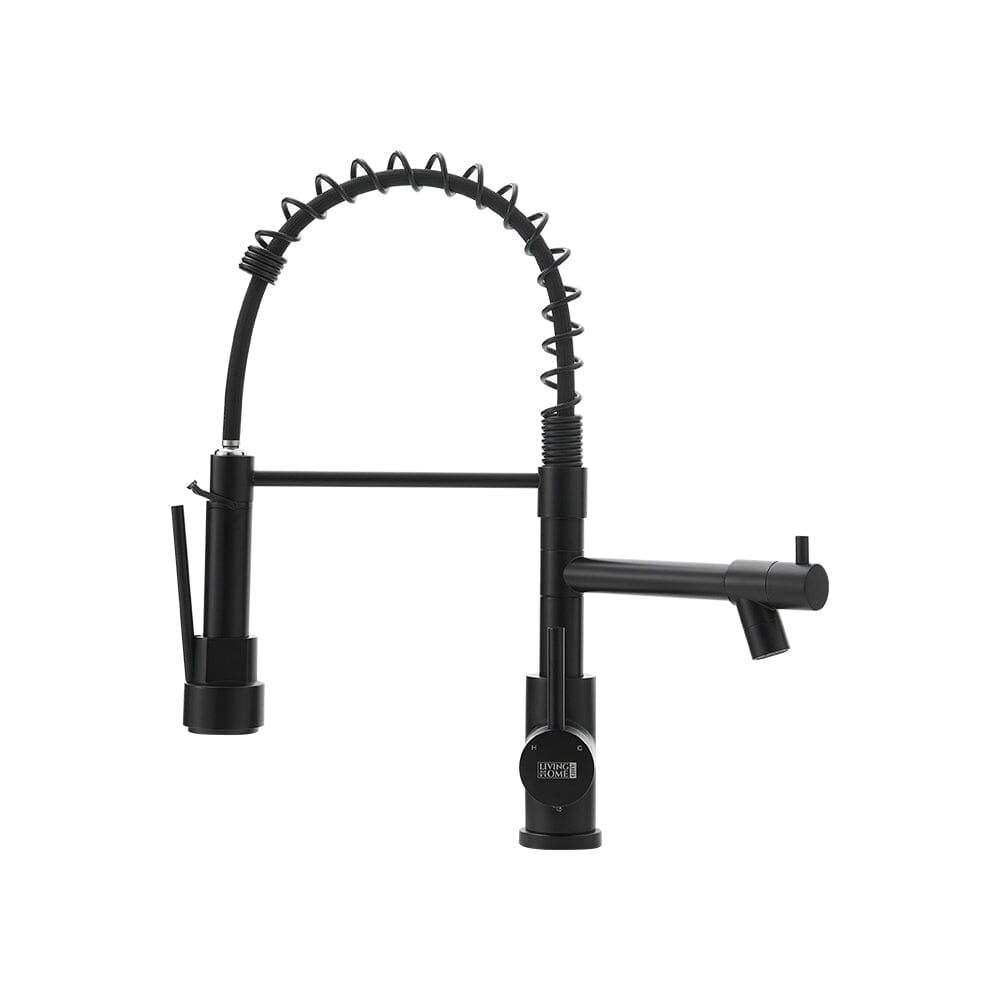 Stainless Steel Kitchen Faucet with Pull Down Spring Spout and Pot Filler Kitchen Taps Living and Home