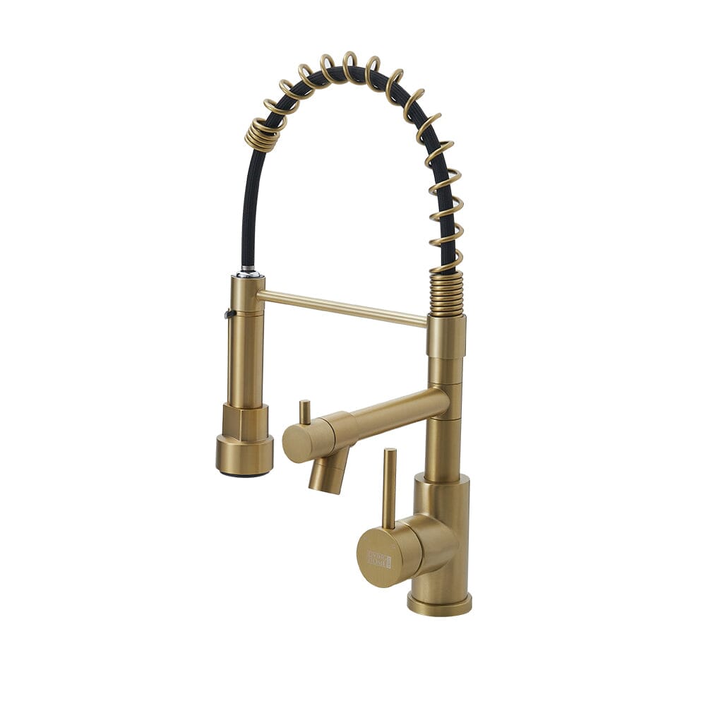 Stainless Steel Kitchen Faucet with Pull Down Spring Spout and Pot Filler Kitchen Taps Living and Home