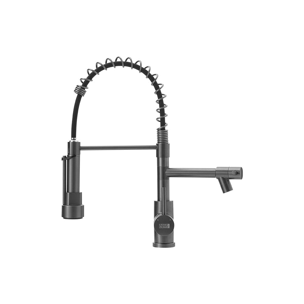 Stainless Steel Kitchen Faucet with Pull Down Spring Spout and Pot Filler Kitchen Taps Living and Home