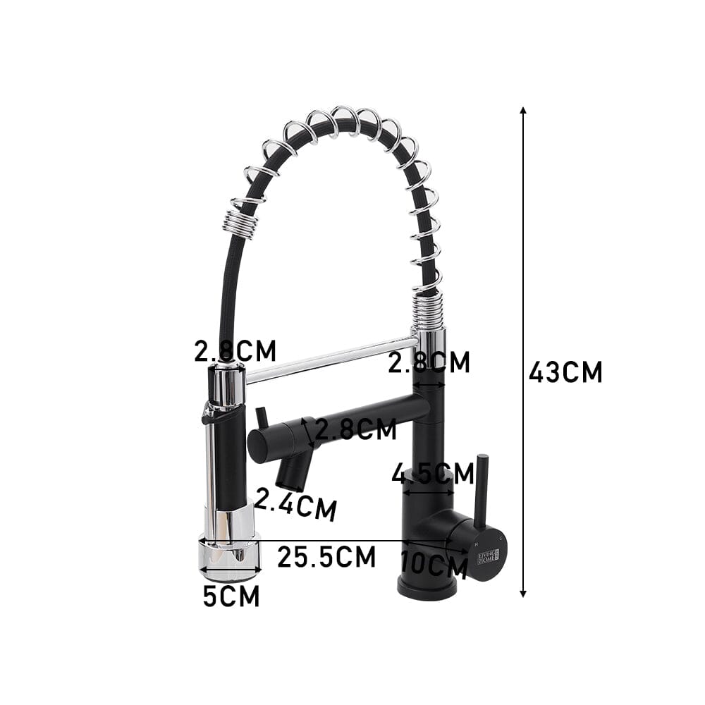 Kitchen Faucet with Pull Down Spring Spout and Pot Filler Kitchen Taps Living and Home