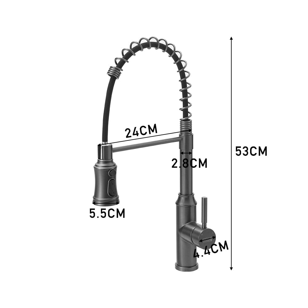 Single Handle Kitchen Faucet with Spring Spout Kitchen Taps Living and Home