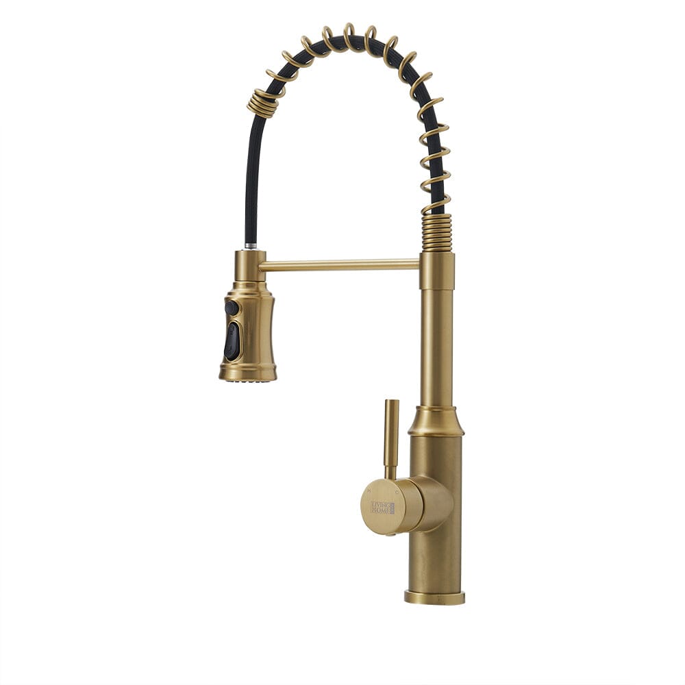 Single Handle Kitchen Faucet with Spring Spout Kitchen Taps Living and Home