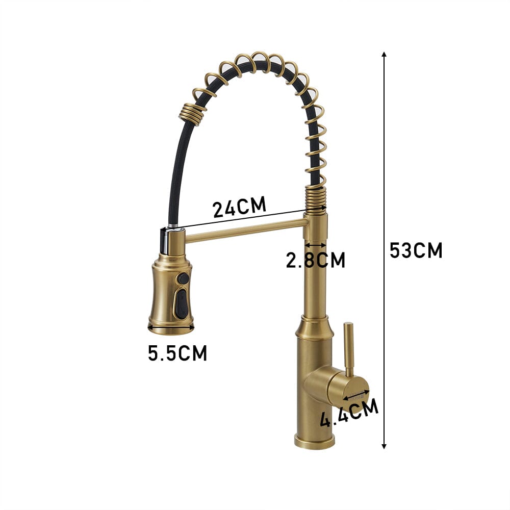 Single Handle Kitchen Faucet with Spring Spout Kitchen Taps Living and Home
