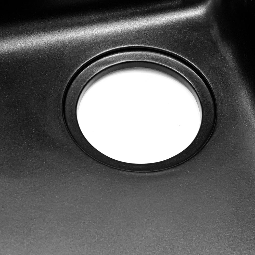 Black High-quality Equal Double Bowl Undermount Kitchen Sink Kitchen Sinks Living and Home