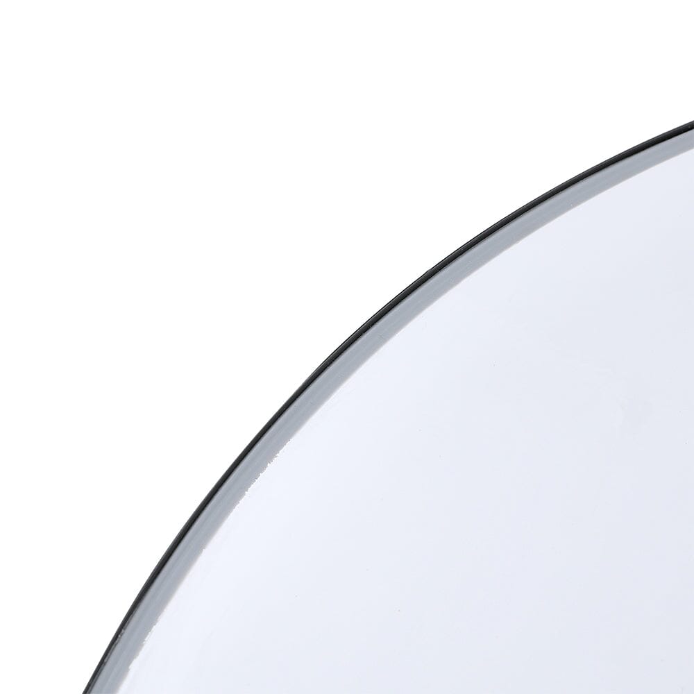 Round Metal Framed LED Wall Mirror Bathroom Mirrors Living and Home