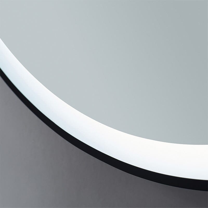 Round Metal Framed LED Wall Mirror Bathroom Mirrors Living and Home