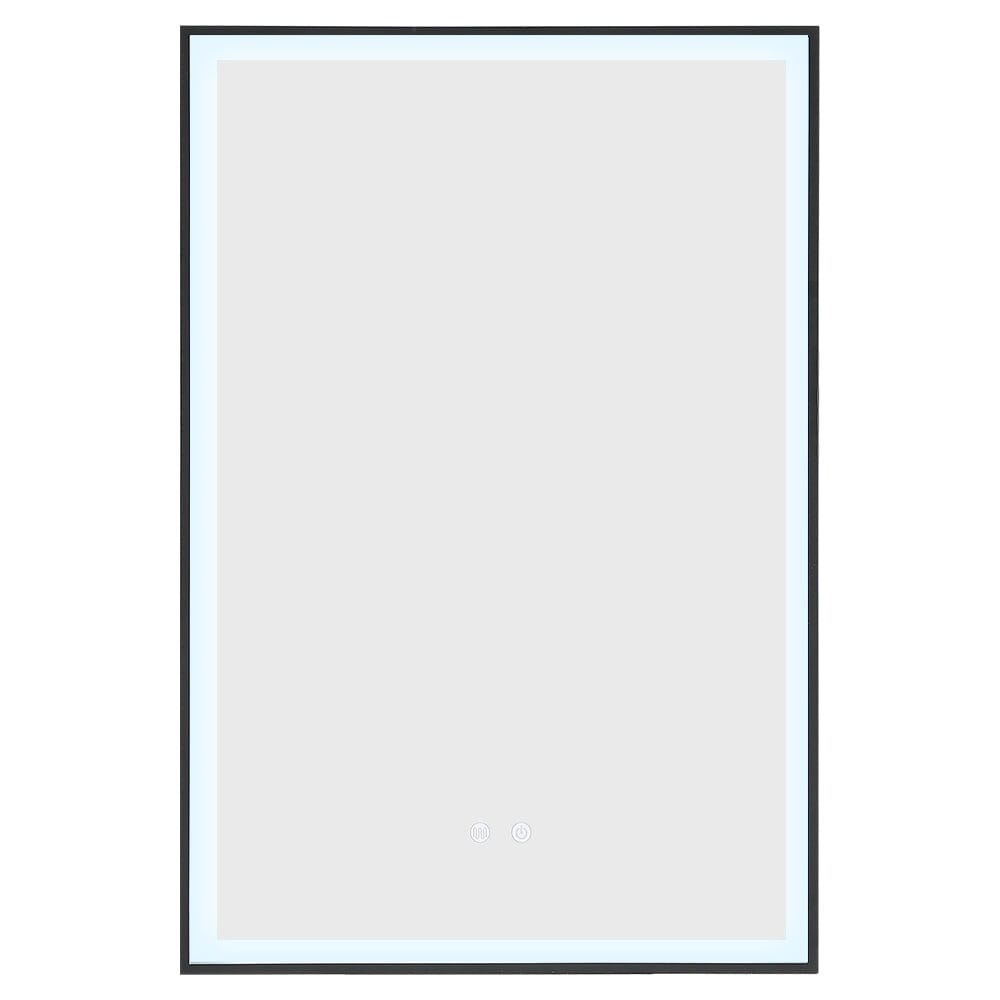Rectangular 50x70cm Anti-fog Bathroom Vanity Mirror with Touch Lighting Bathroom Mirrors Living and Home