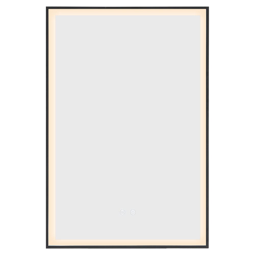 Rectangular 50x70cm Anti-fog Bathroom Vanity Mirror with Touch Lighting Bathroom Mirrors Living and Home