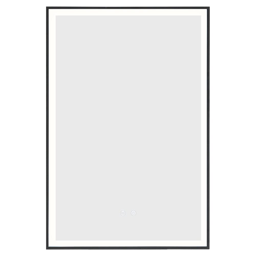 Rectangular 50x70cm Anti-fog Bathroom Vanity Mirror with Touch Lighting Bathroom Mirrors Living and Home