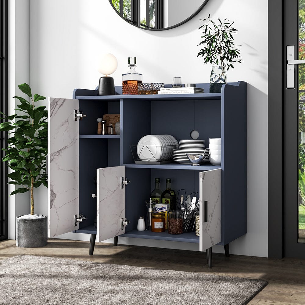 Contemporary Home Sideboard Cabinet with Storage Living and Home