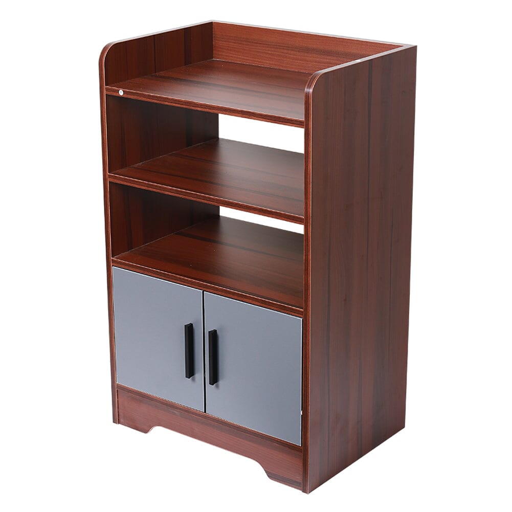 80cm H Contemporary Wooden Sideboard Cabinet with Open Storage Cabinets Living and Home